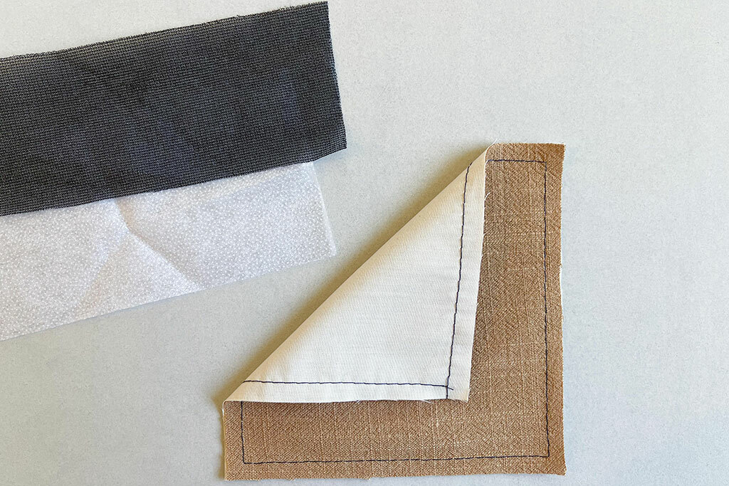 Fusible Fleece Batting Polyester Interfacing - White - WAWAK Sewing Supplies