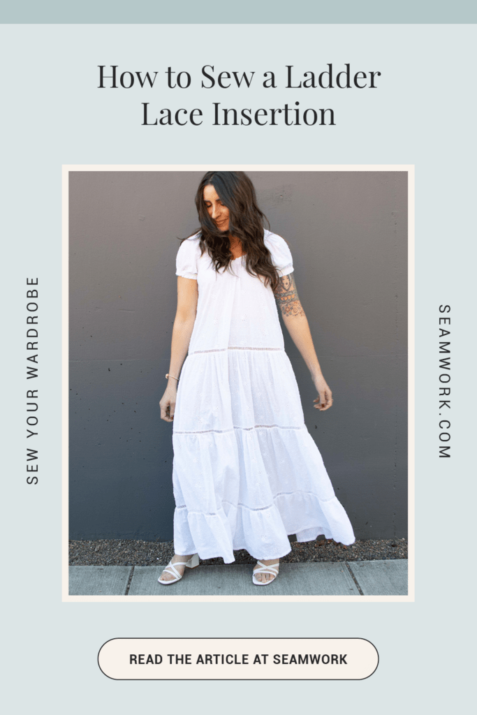 How to Sew a Ladder Lace Insertion