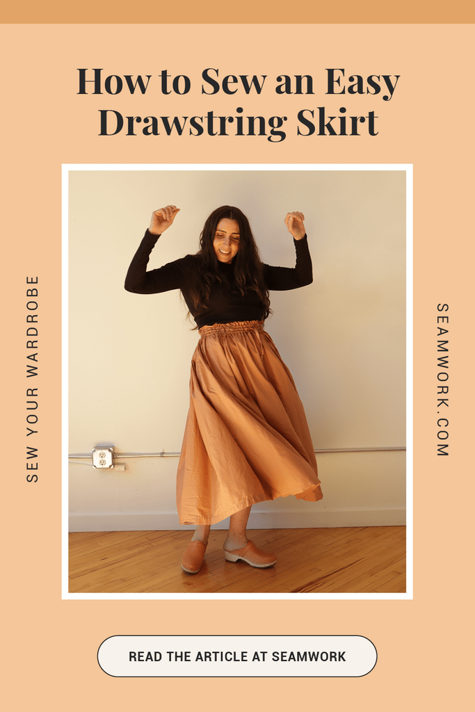 DIY Drawstring Skirt - Rani Skirt Sewing Pattern Tutorial ✨ For Beginners ✨  