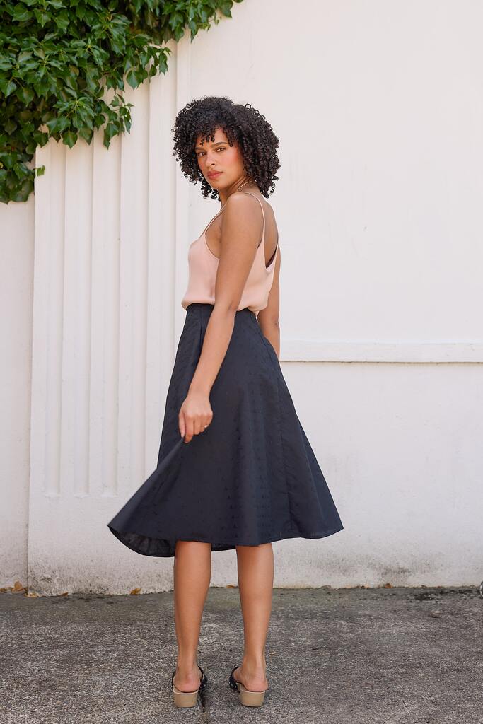 A-line Arbor skirt in black