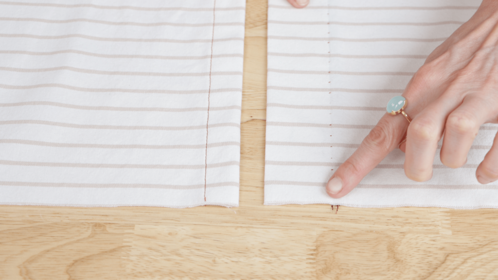 image showing bling hem vs tradition hem