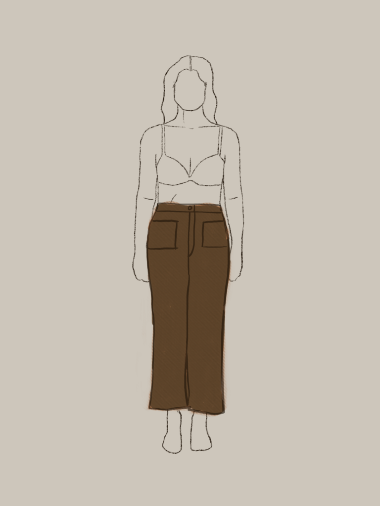 Chelsea jeans pattern illustration