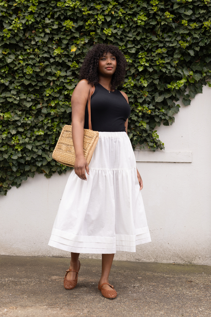 Yarrow tiered skirt