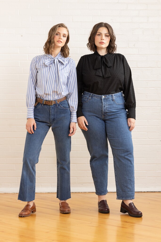 Women wearing Garnet blouses