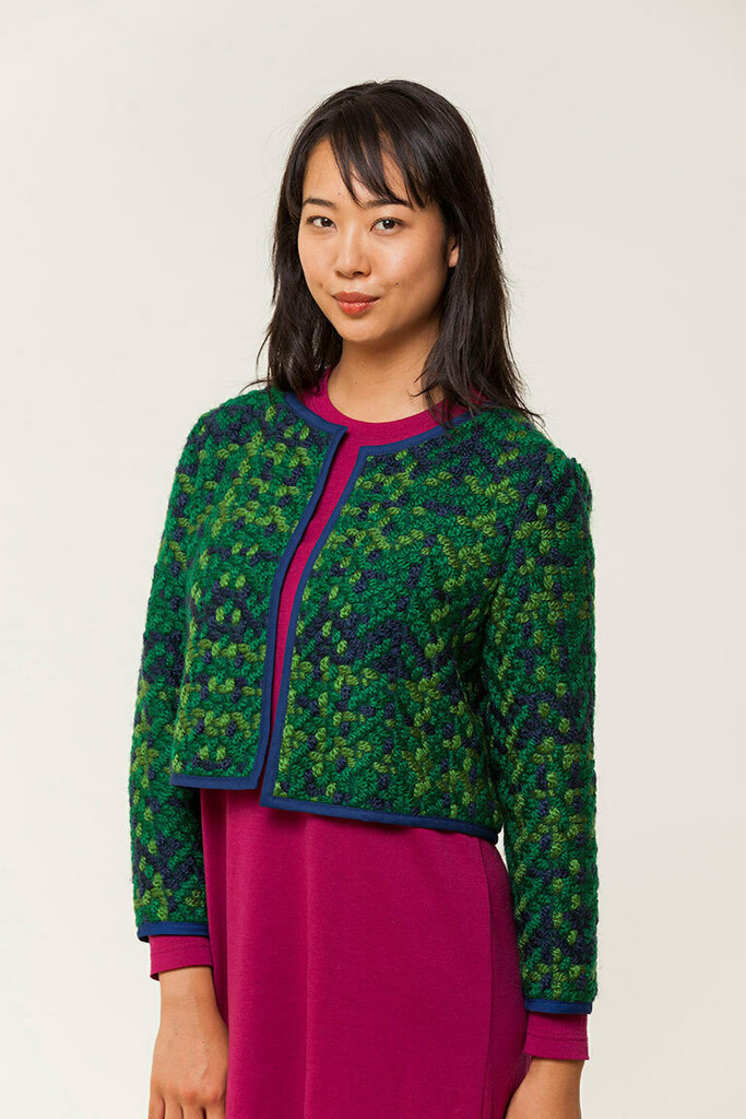 Woman modeling the Lilliana jacket