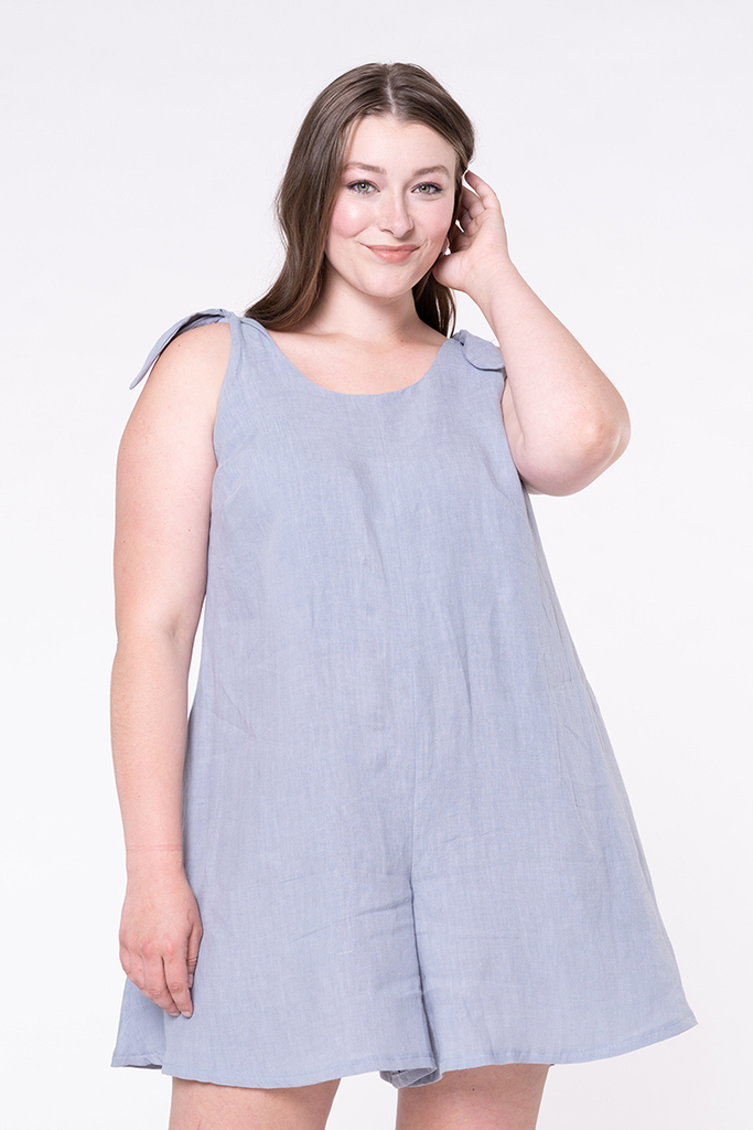 Woman modeling Kari romper