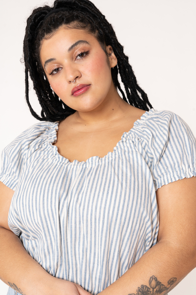 Woman modeling Madhu top