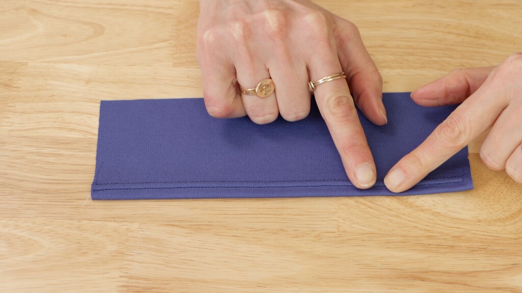 straight stitch on knit