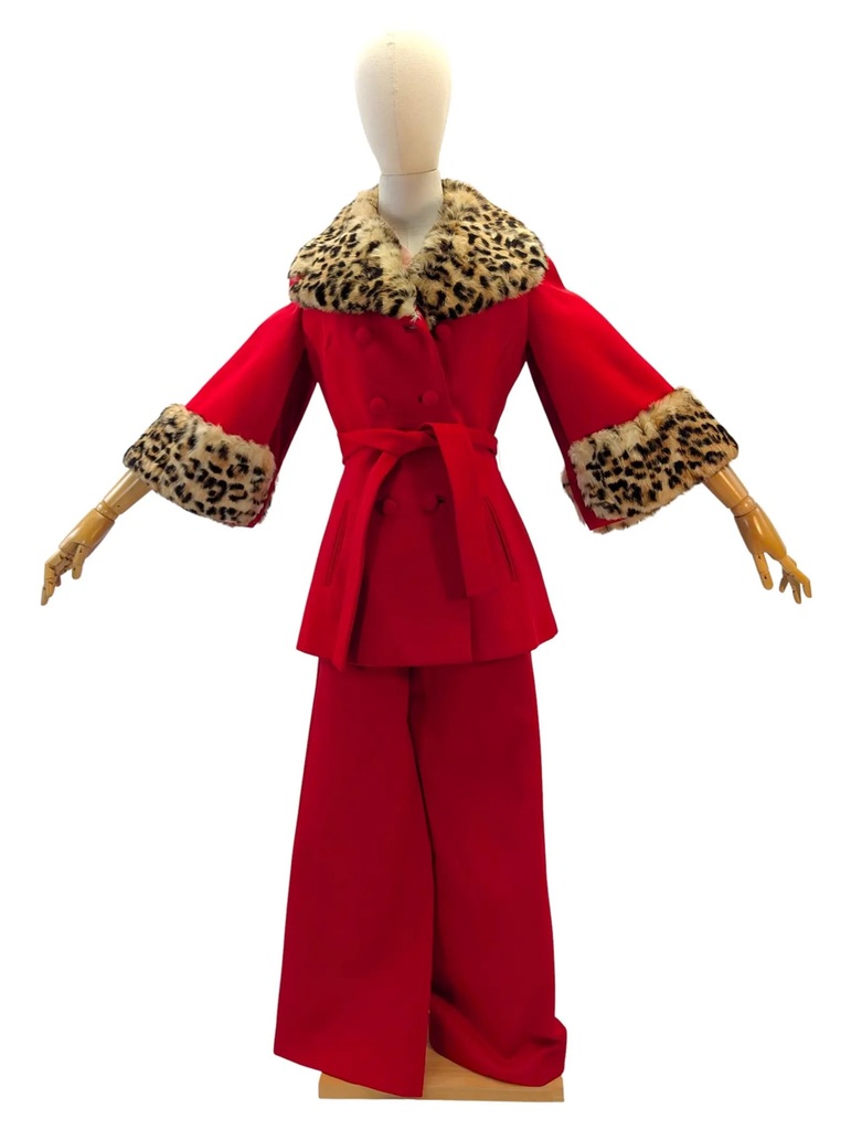 Vintage-style matching coat