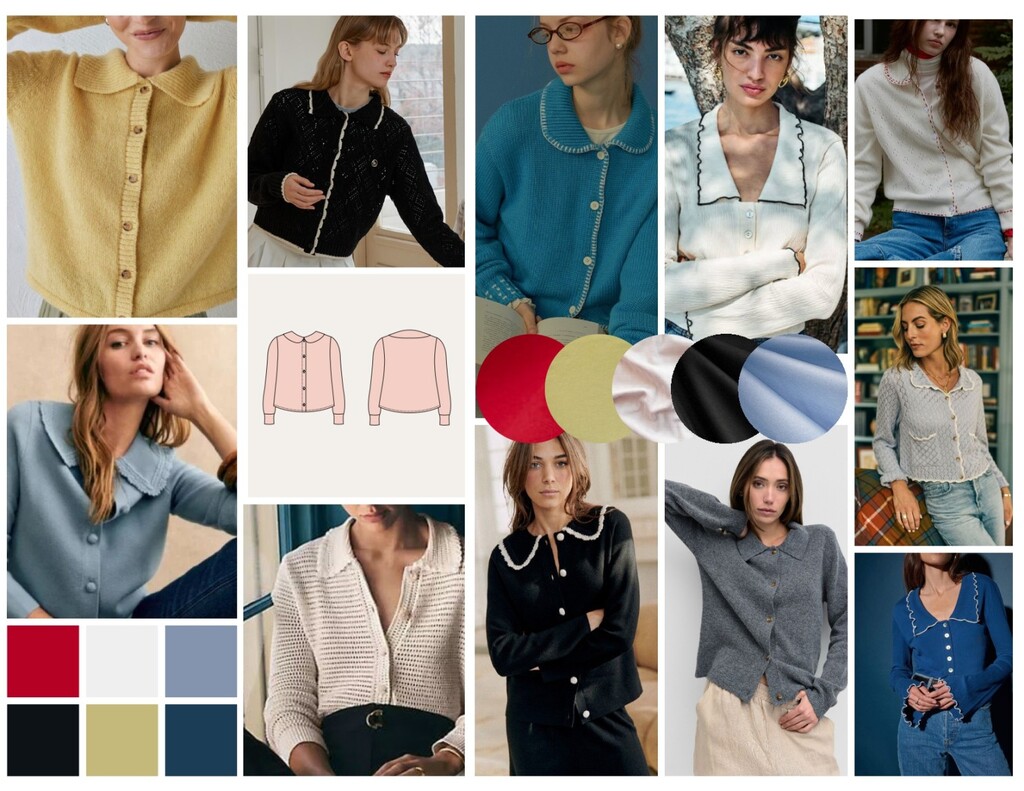Thistle cardigan moodboard