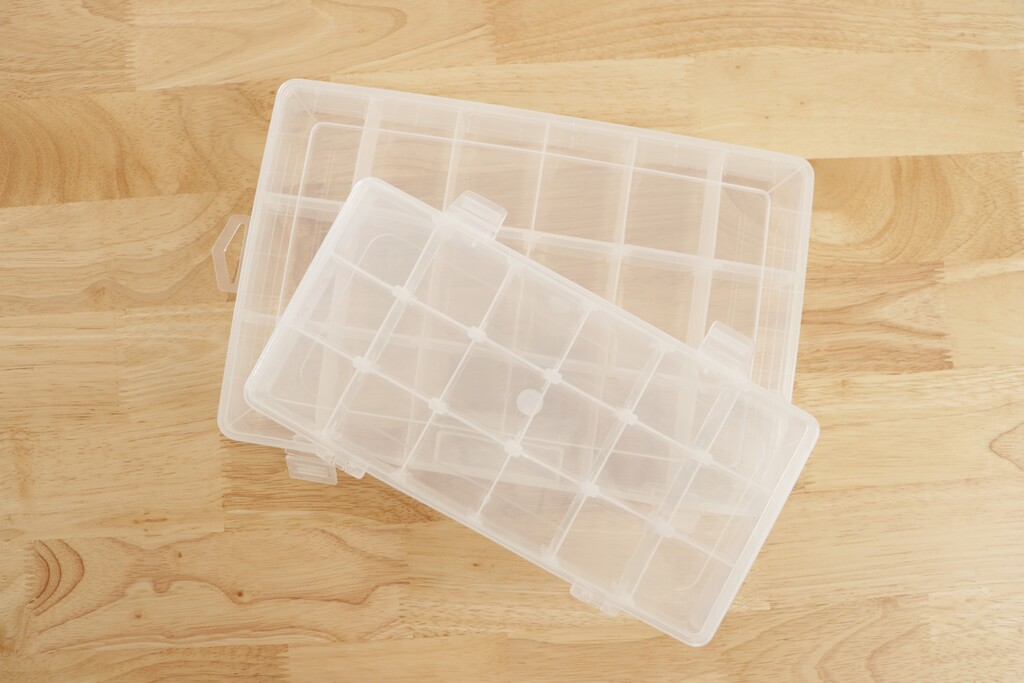 Storage box with organized compartments