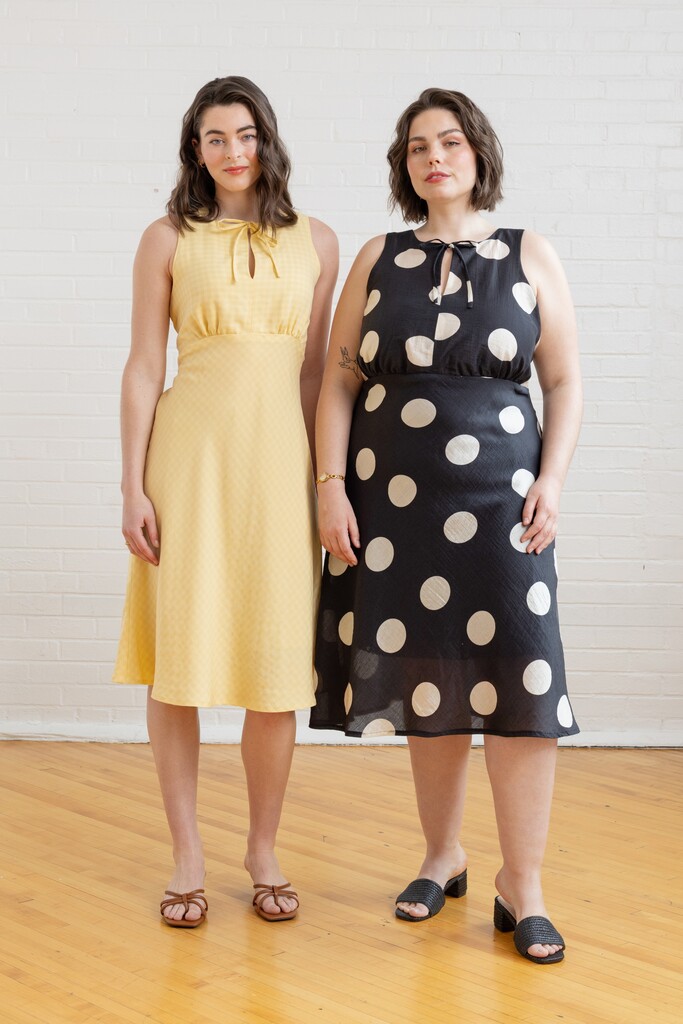 Models wearing Freesia dresses