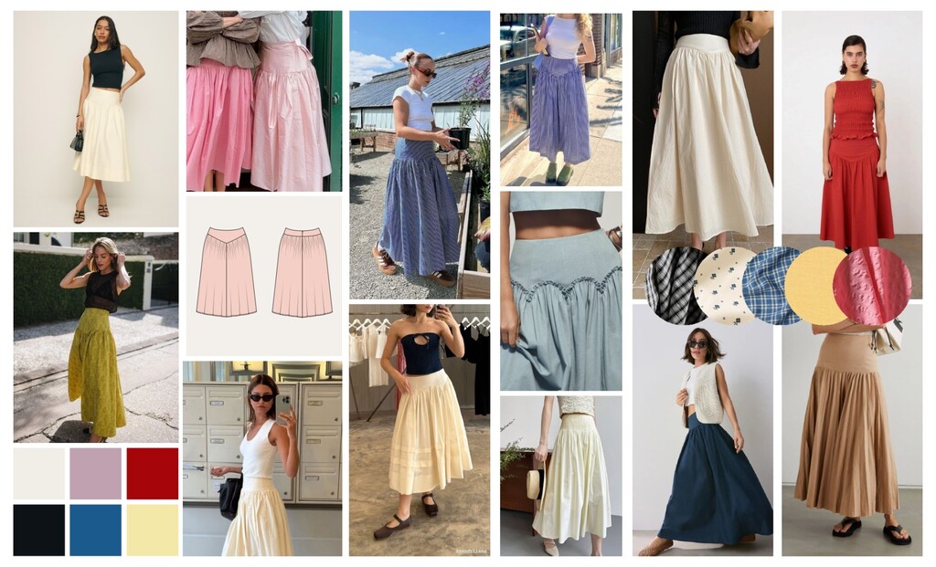 Elowen skirt moodboard