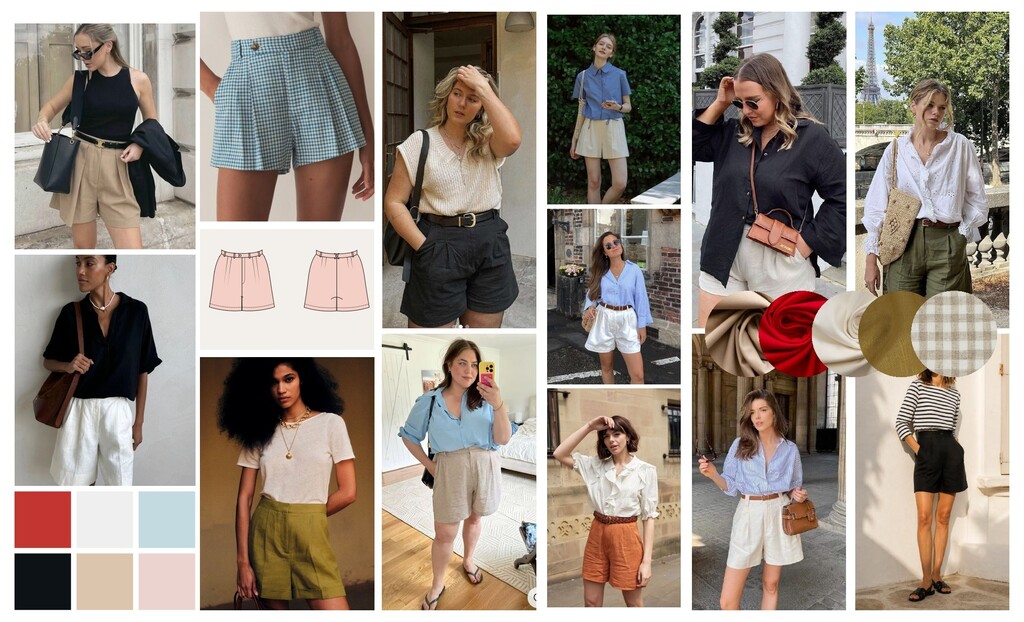 Dill shorts moodboard