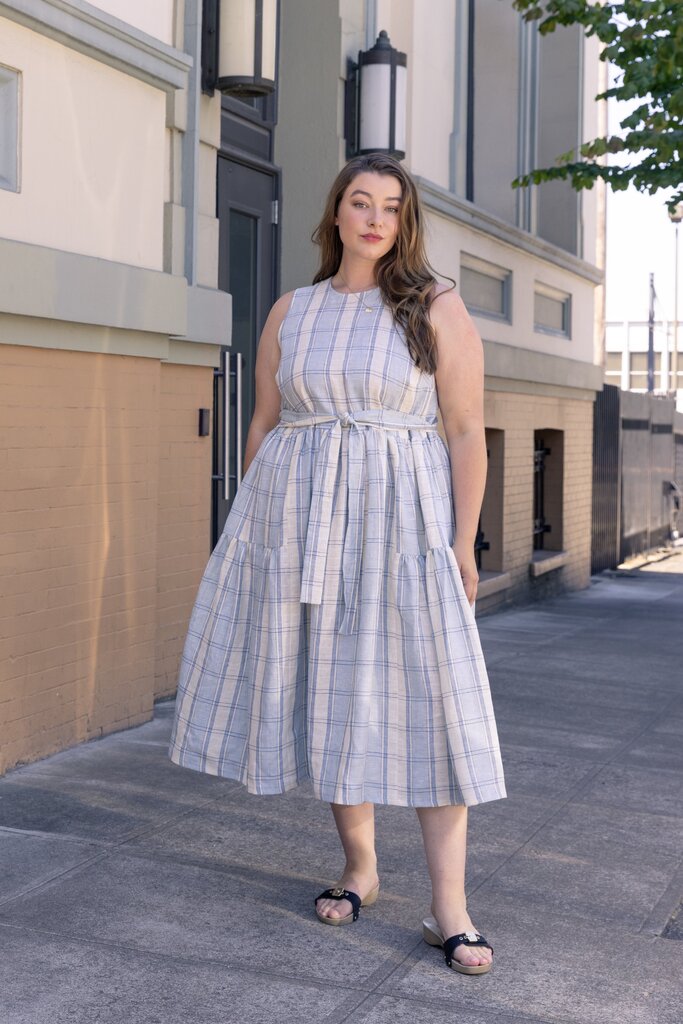 Rosemary dress on Crosby, front view