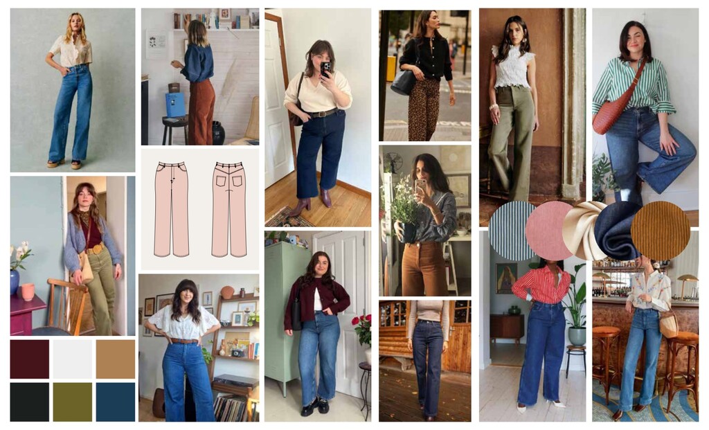 Vallie jeans moodboard