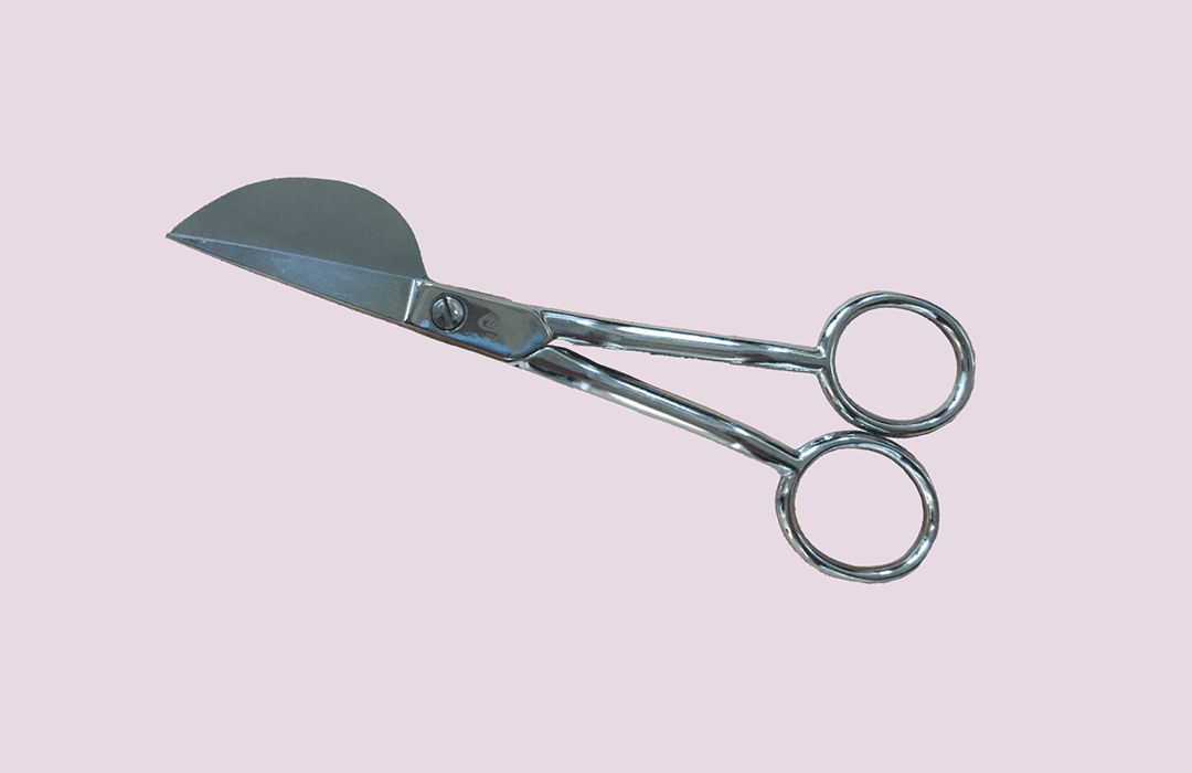 Duckbill Scissors, Comfortable Ergonomic Handle Sharp Duckbill