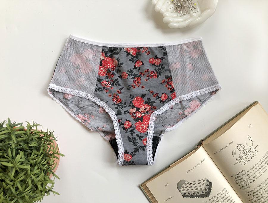 Made some underwear with scraps from other projects and a free pattern : r/ sewing