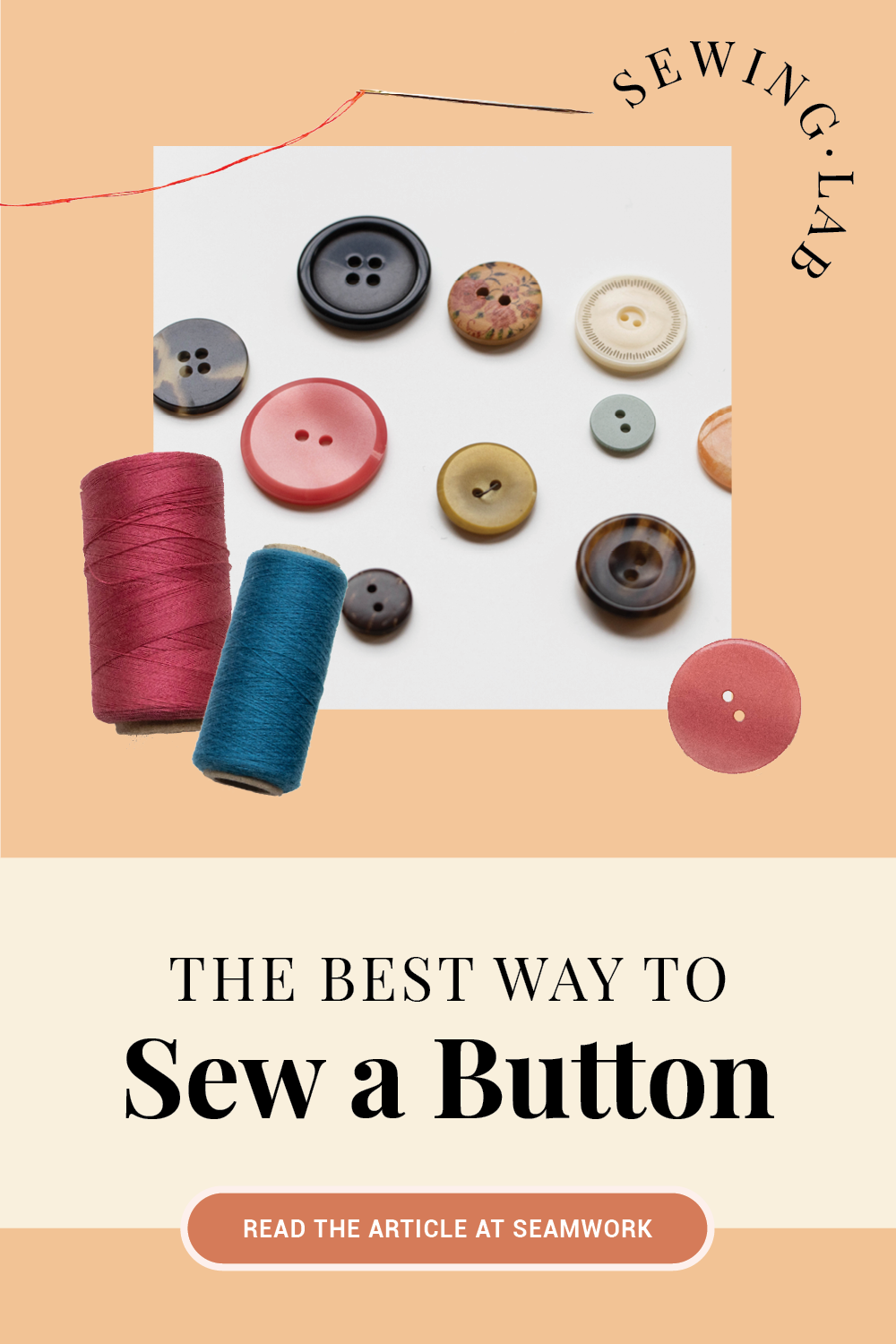 How to sew on a button – simple sewing technique