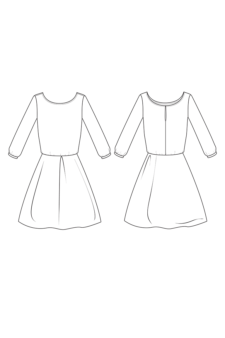 The Perry Dress Bonus sewing pattern, from Seamwork
