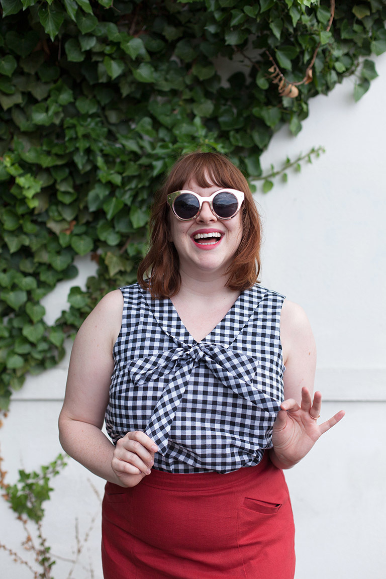 The Addison Top Bonus sewing pattern, from Seamwork