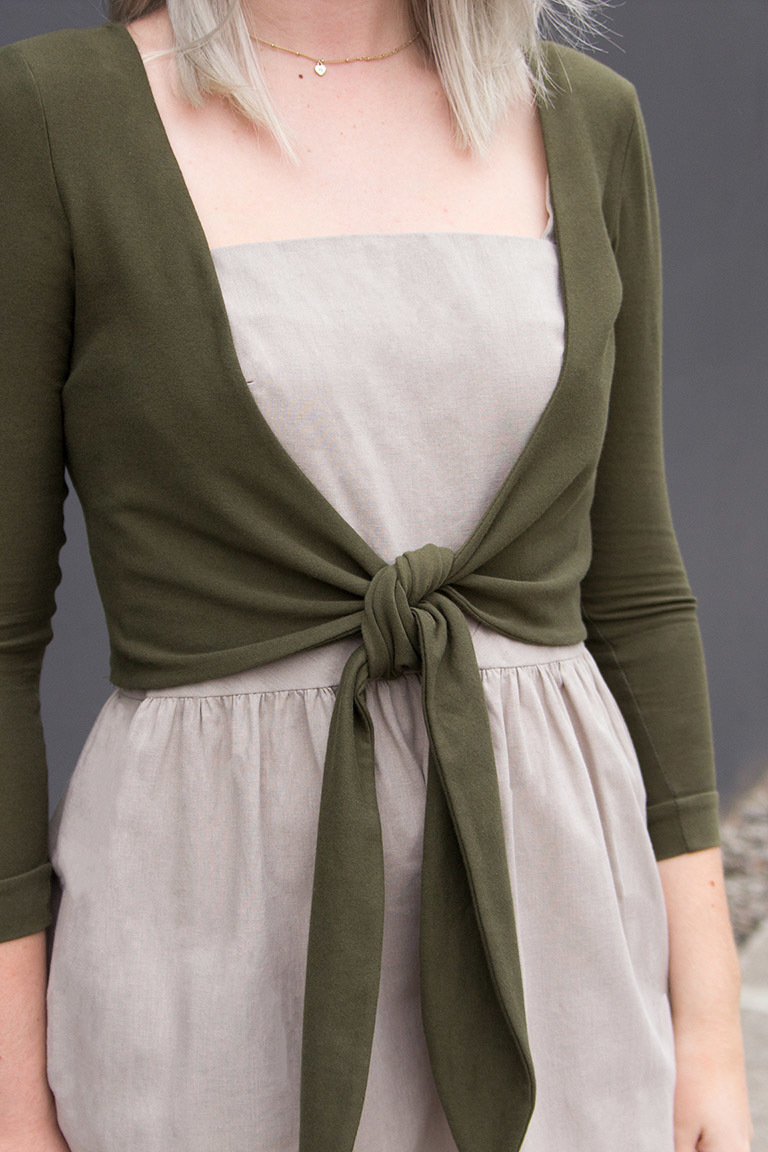 The Elmira Wrap Bonus sewing pattern, from Seamwork