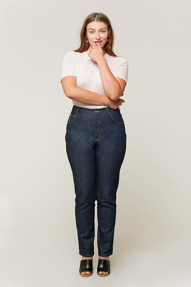 The Tessa Jeans Bonus sewing pattern, from Seamwork