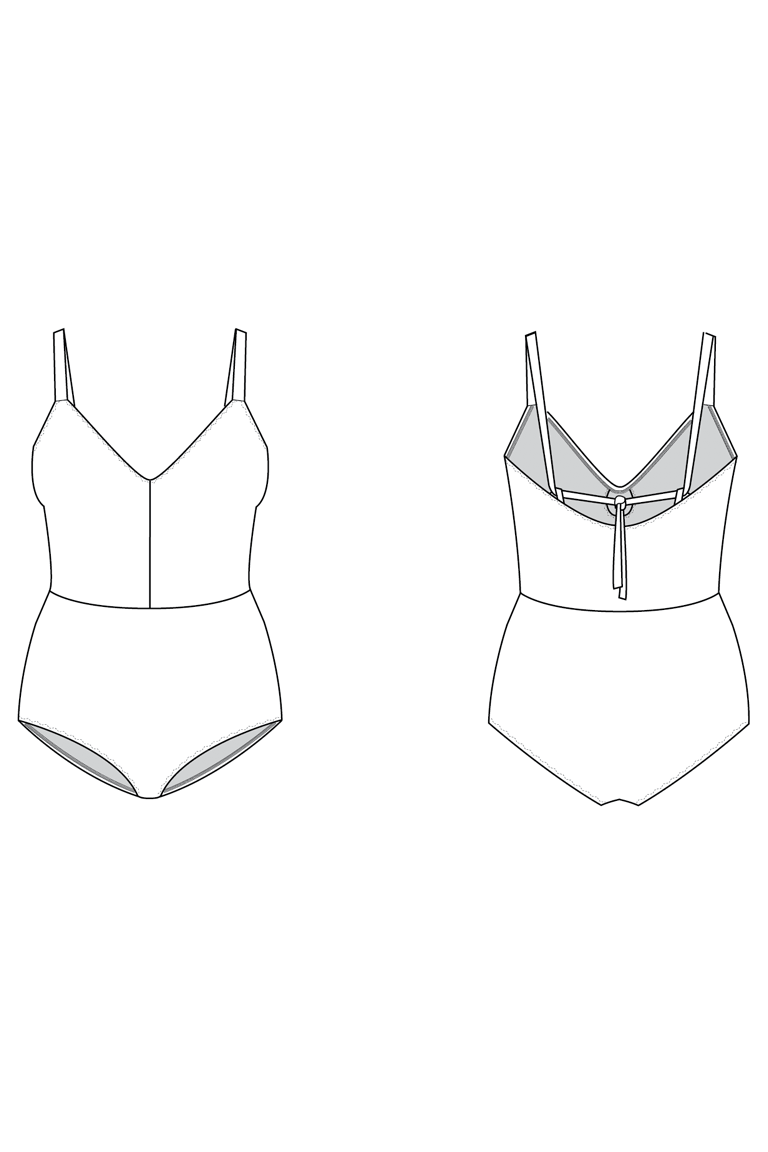 The Crosby Swimsuit Bonus sewing pattern, from Seamwork