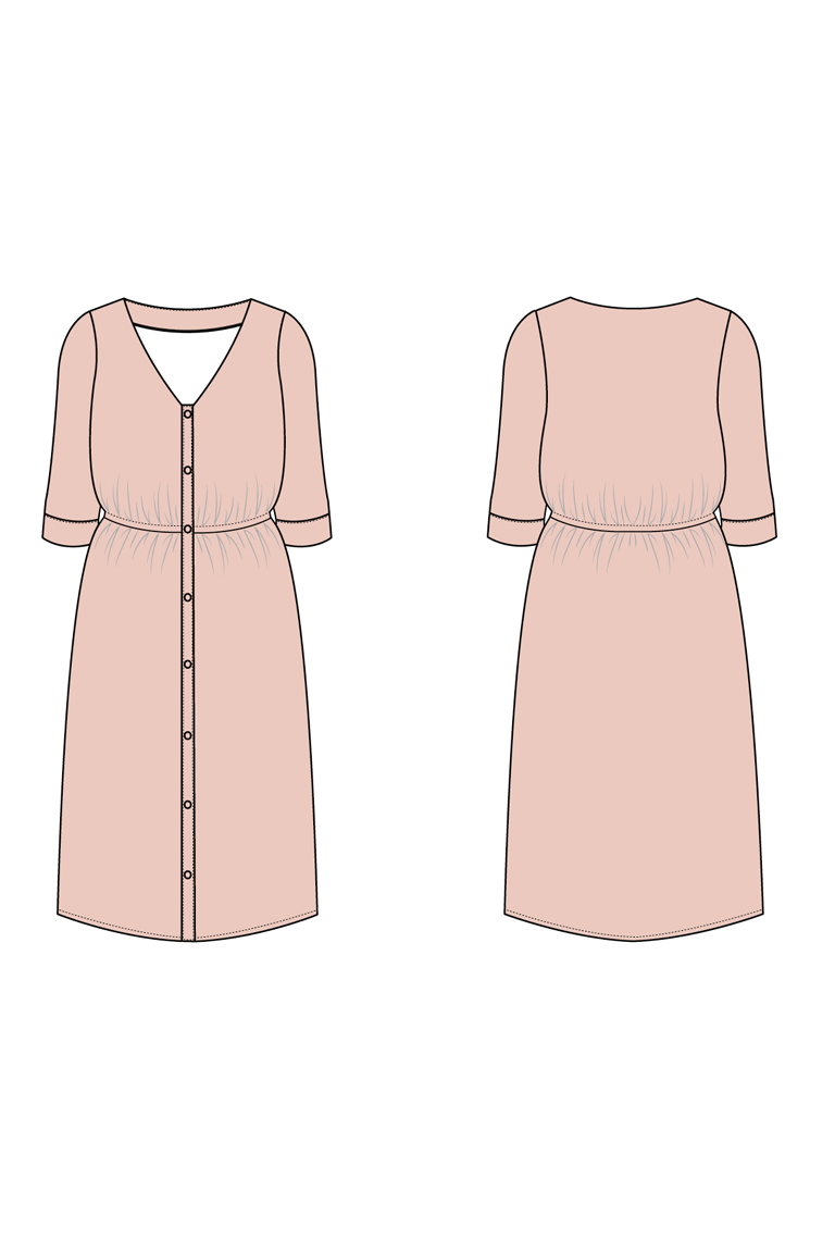 The Bertie Dress Bonus sewing pattern, from Seamwork