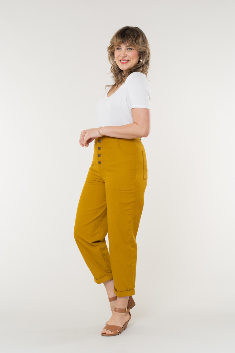The Nolan Pants Bonus sewing pattern, from Seamwork