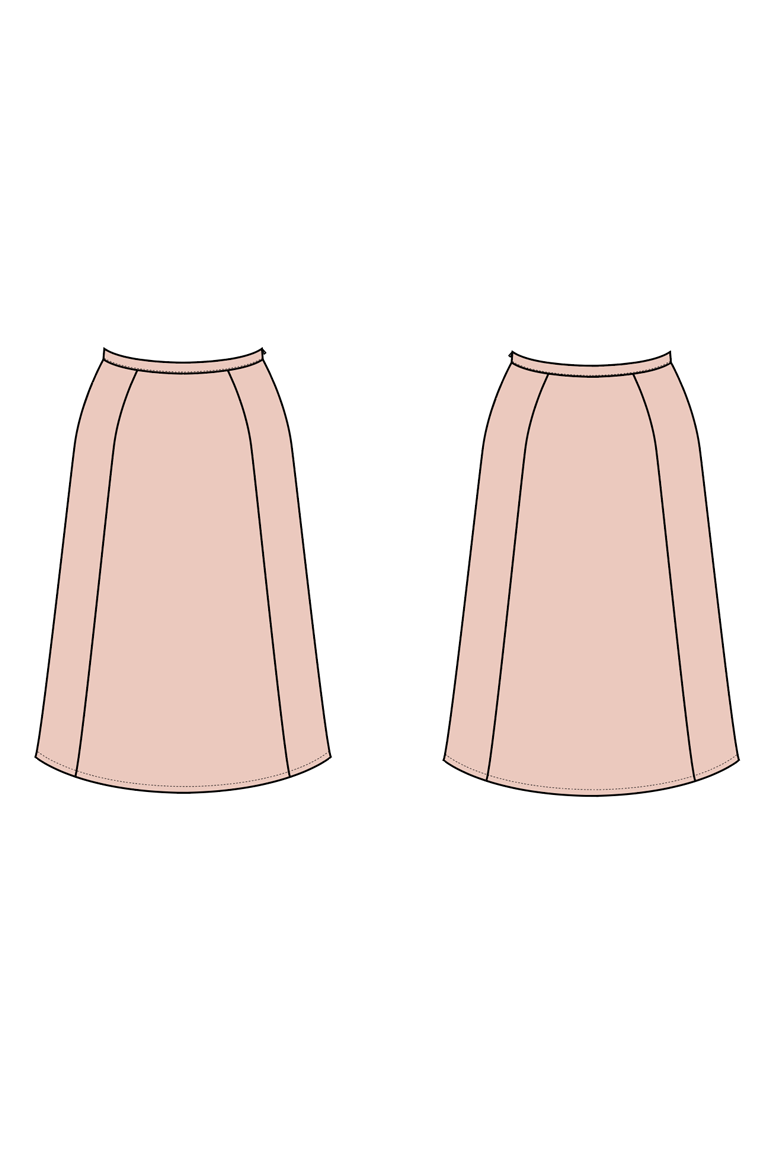 The Sawyer Skirt Bonus sewing pattern, from Seamwork