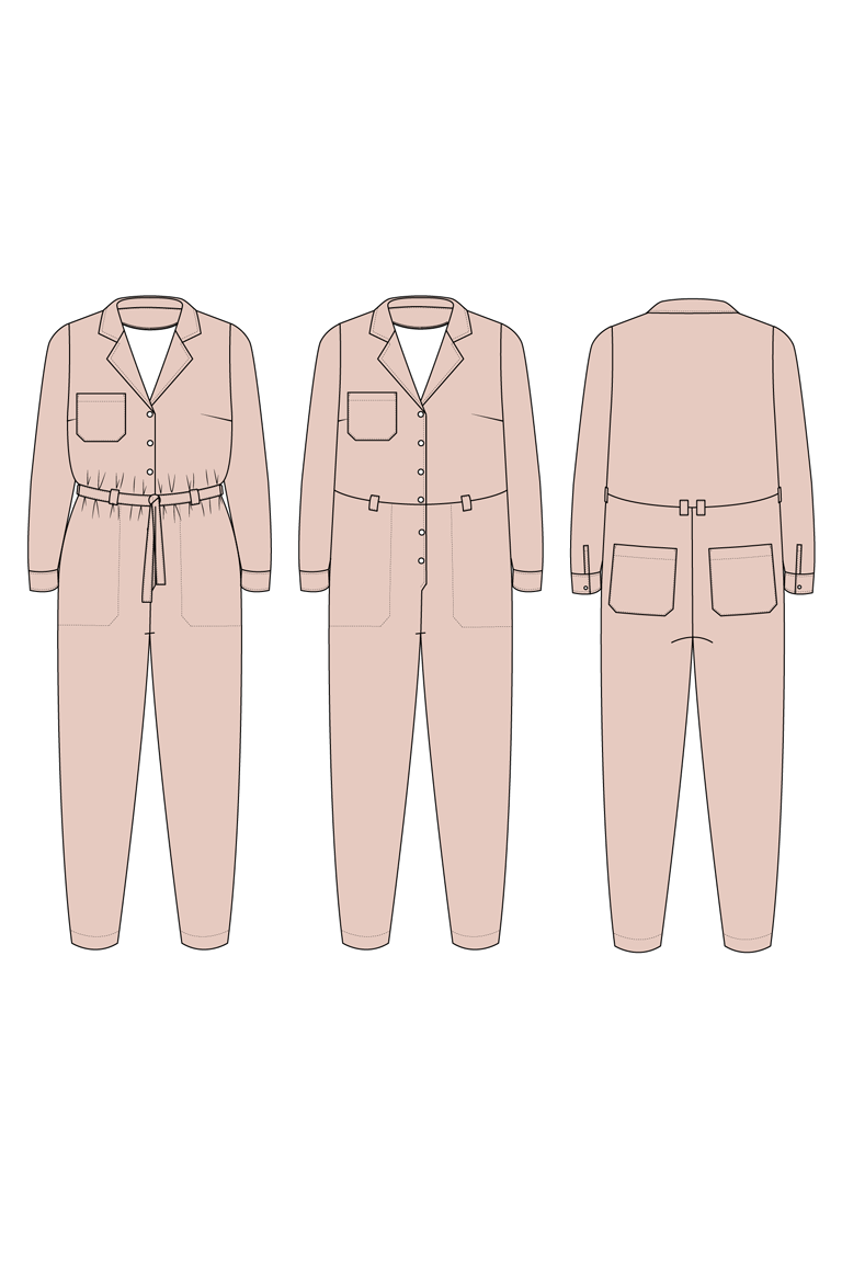 The Campbell Jumpsuit Bonus sewing pattern, from Seamwork