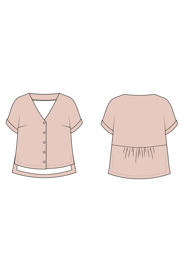 The Marlow Top Bonus sewing pattern, from Seamwork