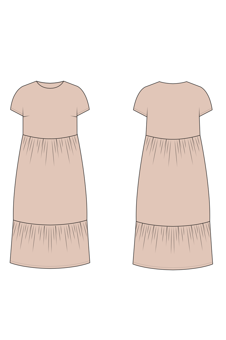 The Benning Dress Bonus sewing pattern, from Seamwork