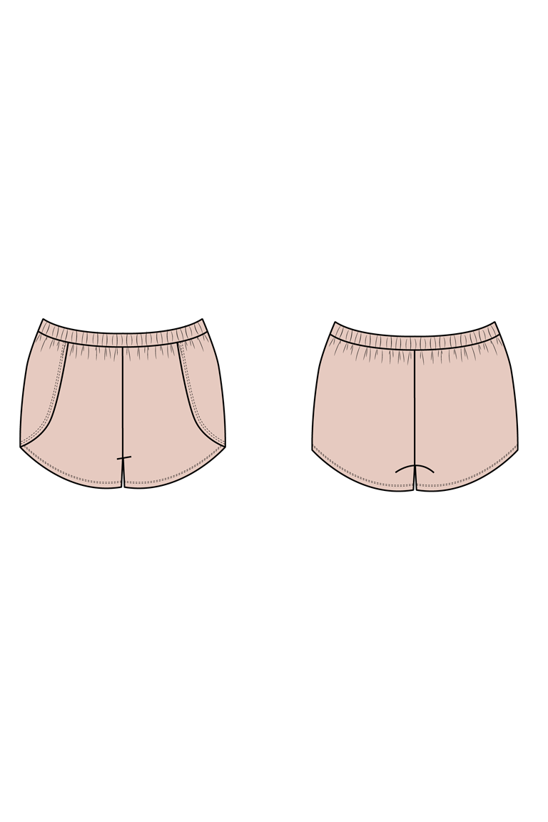 The Cal Pajamas Bonus sewing pattern, from Seamwork