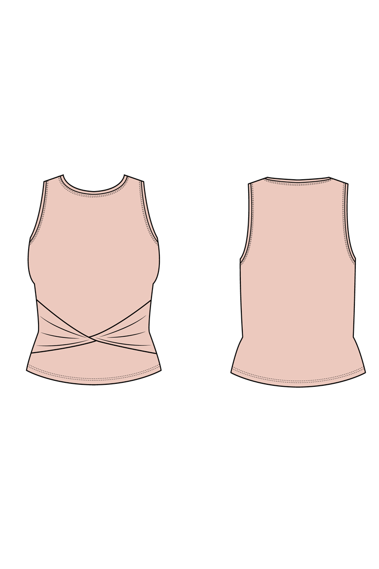 The Aaronica Top & Dress Bonus sewing pattern, from Seamwork