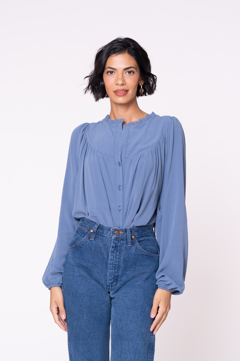 The Aims Blouse Bonus sewing pattern, from Seamwork