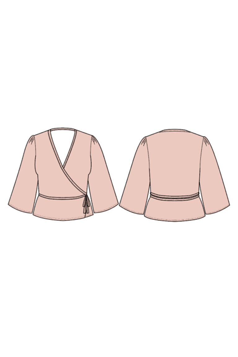 The Farah Top Bonus sewing pattern, from Seamwork