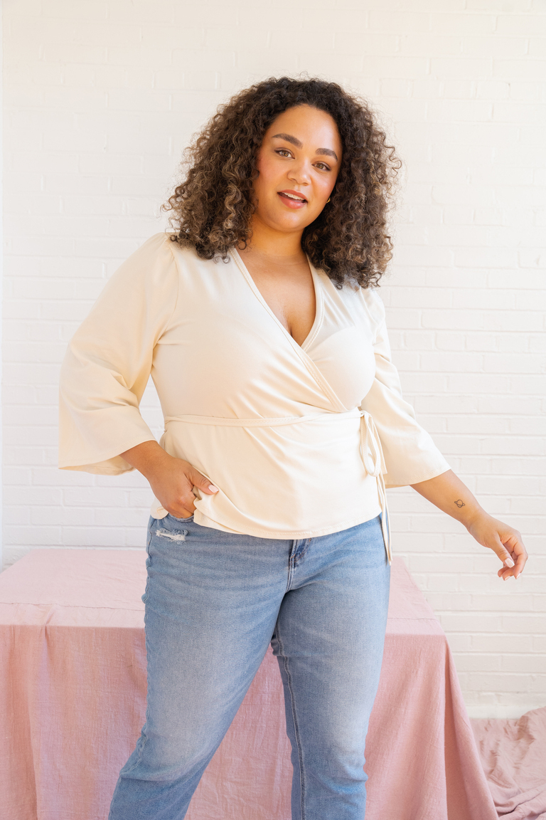 The Farah Top Bonus sewing pattern, from Seamwork