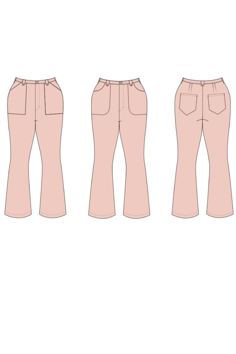 The Chelsea Jeans Bonus sewing pattern, from Seamwork