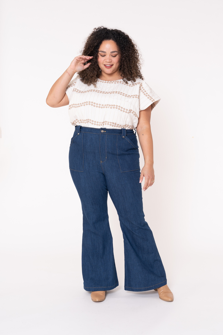 The Chelsea Jeans Bonus sewing pattern, from Seamwork