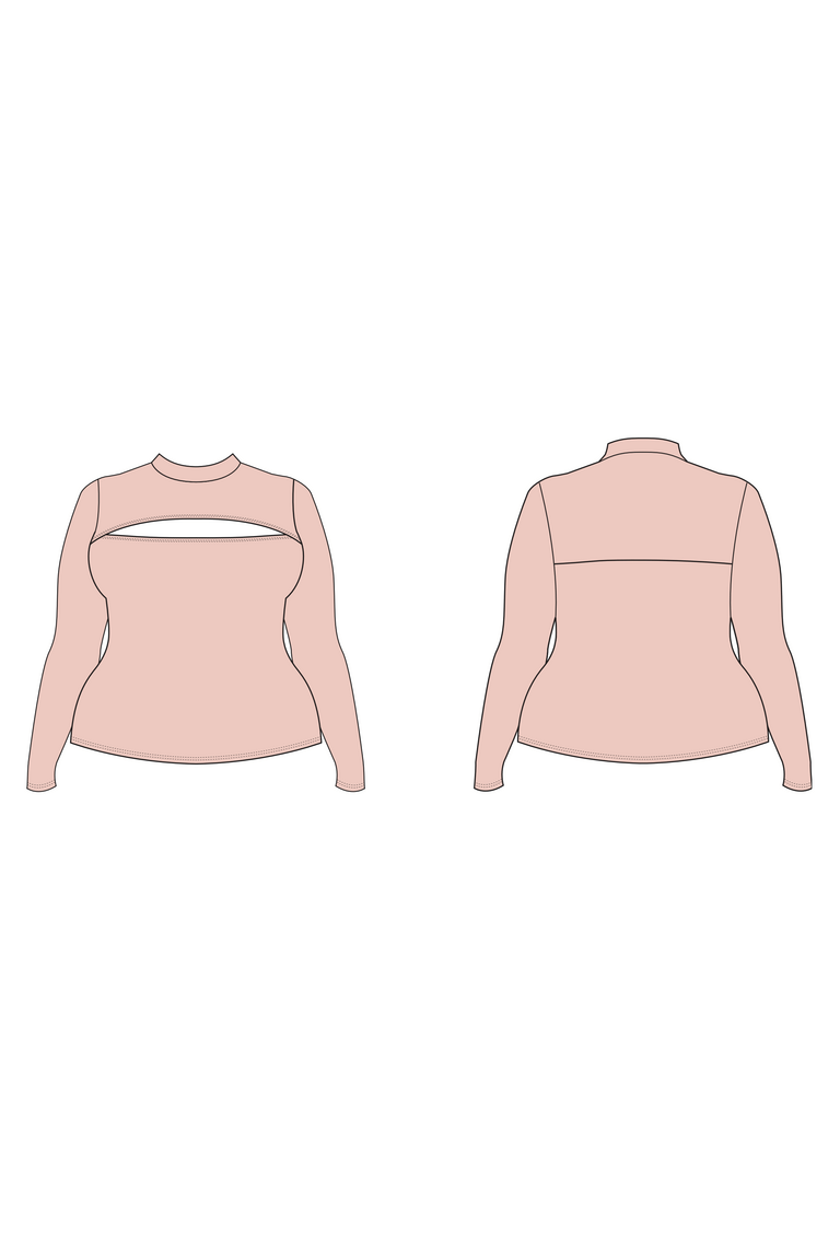The Jenny Top Bonus sewing pattern, from Seamwork