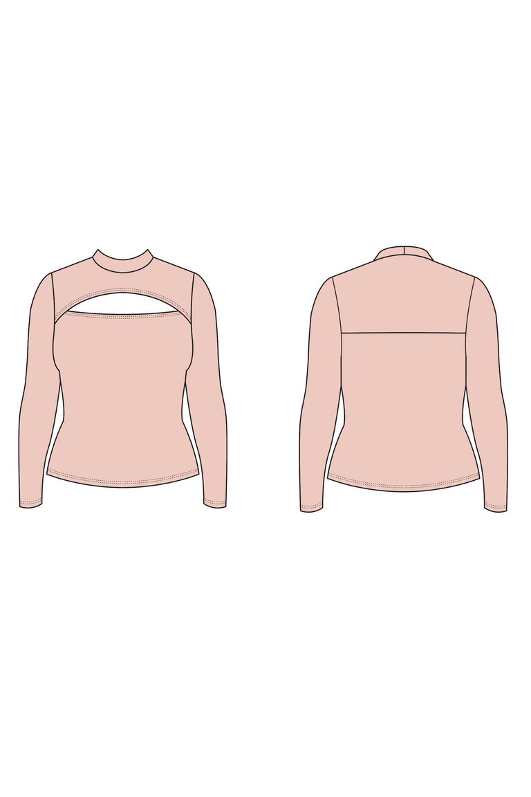 The Jenny Top Bonus sewing pattern, from Seamwork