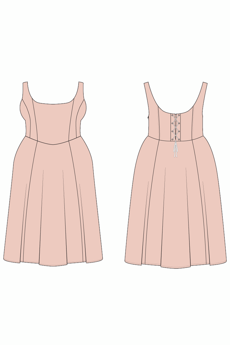 Emma Corset Dress PDF Sewing Pattern | Instant Download! Emma Corset Dress PDF Sewing Pattern | Instant Download!