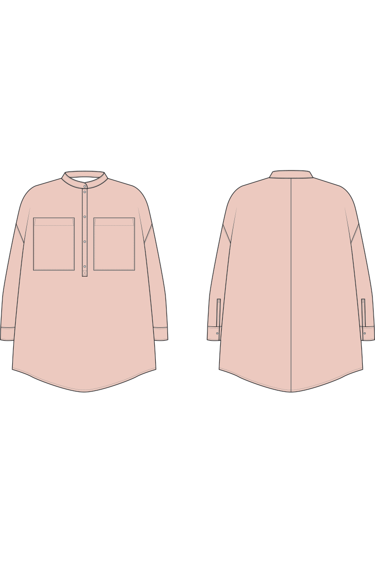 The Roan Tunic Bonus sewing pattern, from Seamwork