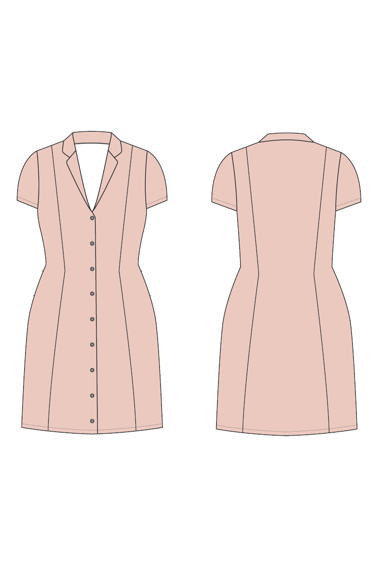 Chantelle Princess Seam Shirt Dress PDF Sewing Pattern | Instant Download! Chantelle Princess Seam Shirt Dress PDF Sewing Pattern | Instant Download!