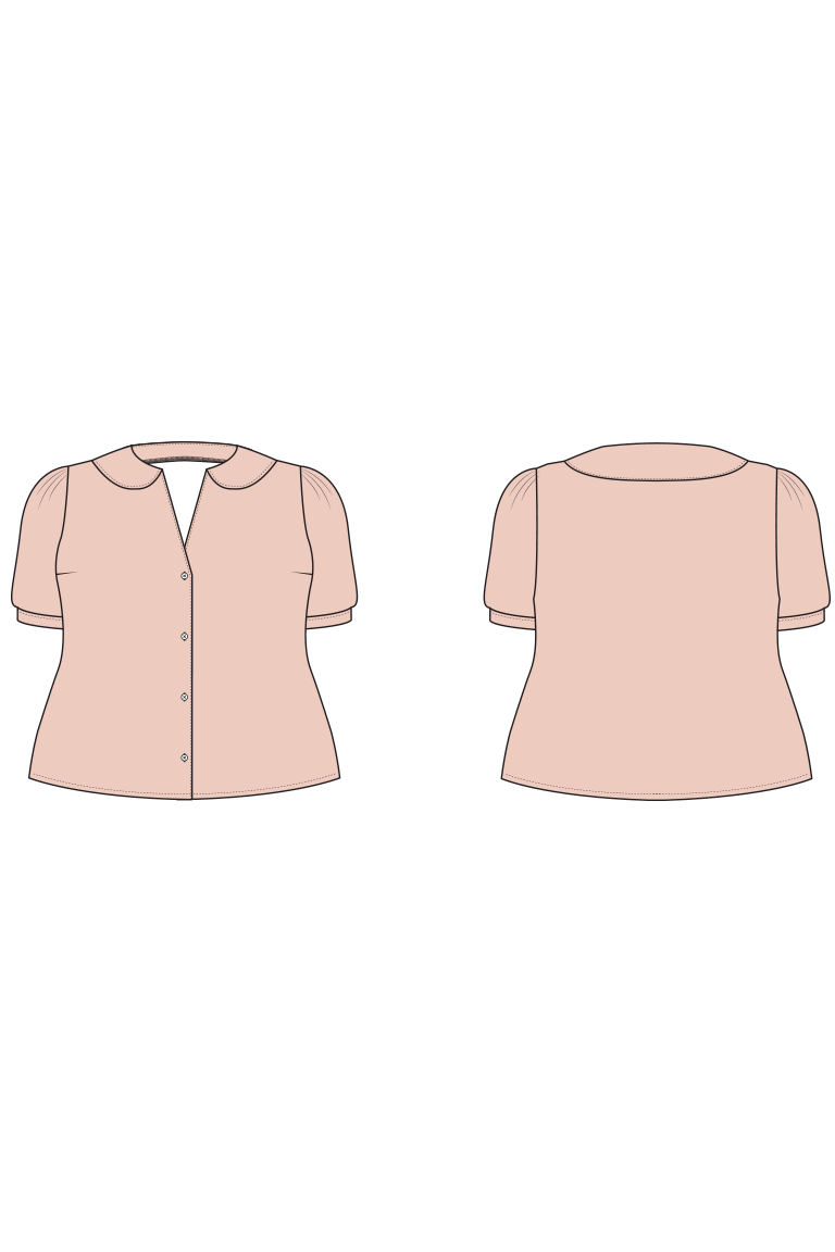 The Romie Blouse Bonus sewing pattern, from Seamwork