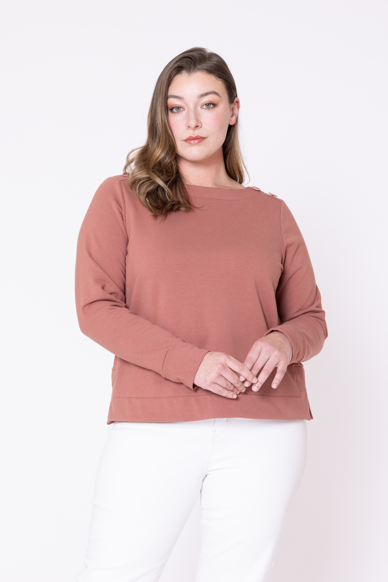 The Callen Sweater Bonus sewing pattern, from Seamwork