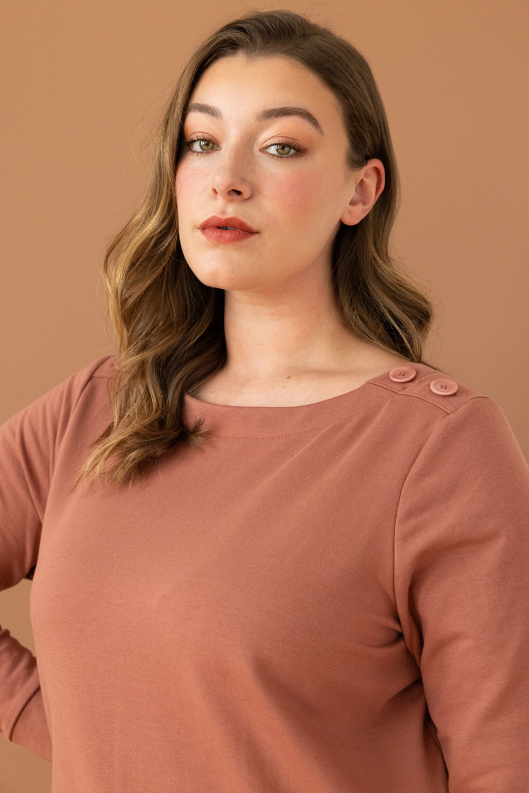 The Callen Sweater Bonus sewing pattern, from Seamwork