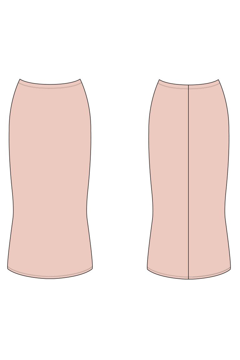The Greer Skirt Bonus sewing pattern, from Seamwork